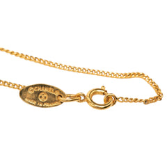 Chanel Gold Plated CC Pendant Necklace