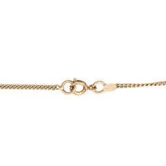 Chanel Gold Plated Rhinestone CC and Flap Bag Pendant Necklace