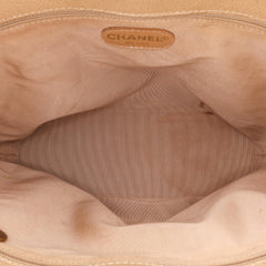 Chanel Grained Calfskin Tortoise Top Handle Tote