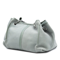 Chanel Grained Nubuck Camellia Patch Shopping Tote