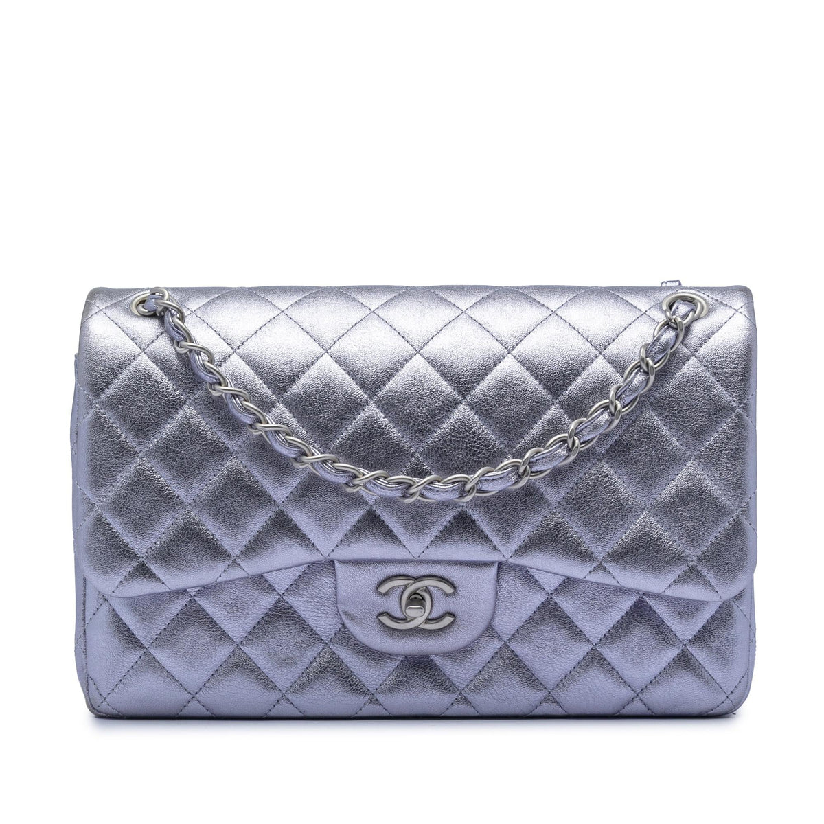 Chanel Jumbo Classic Metallic Lambskin Double Flap