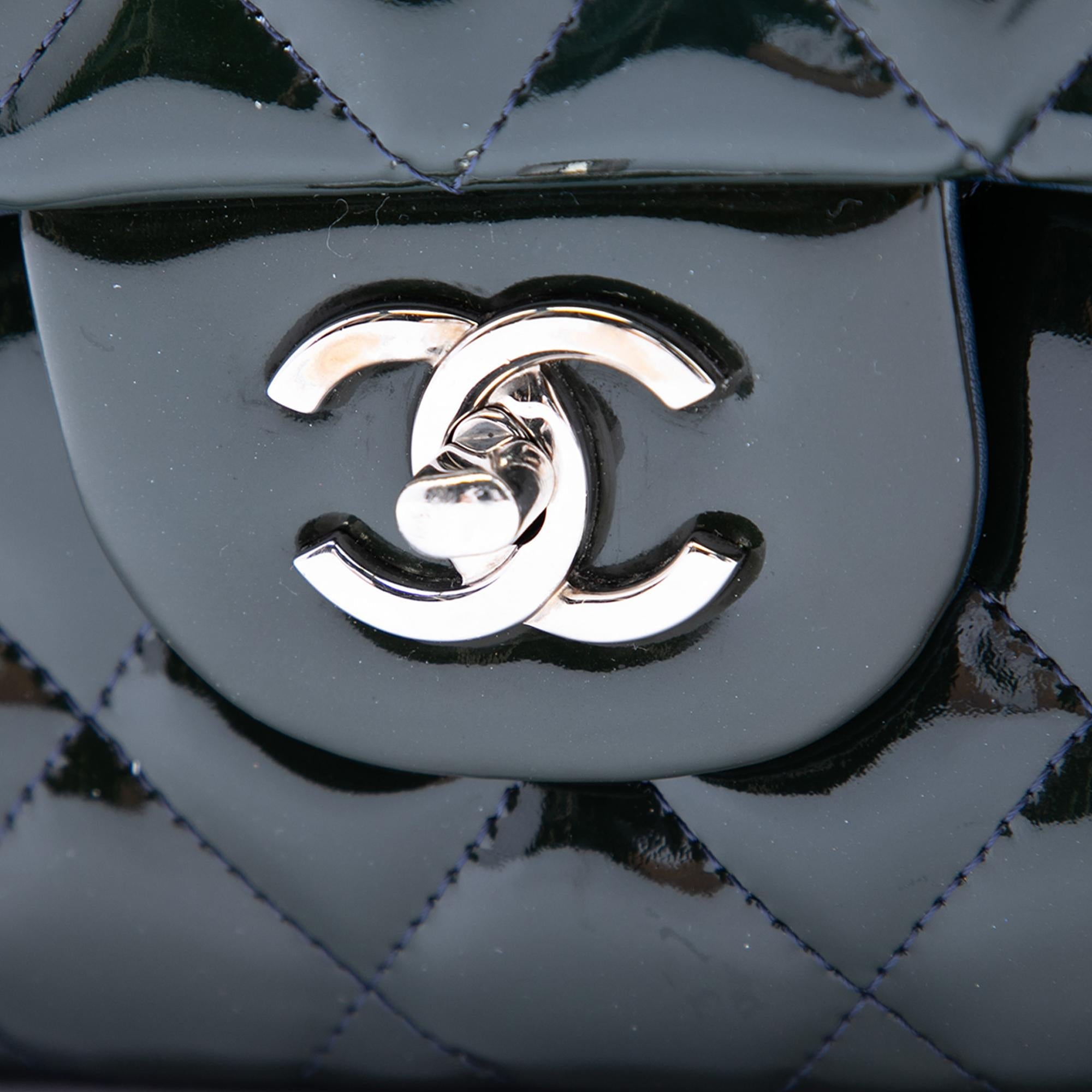 Chanel Jumbo Classic Patent Double Flap