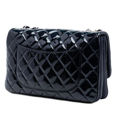Chanel Jumbo Quilted Patent 3 Compartment Flap