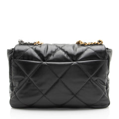 Chanel Lambskin 19 Maxi Flap Shoulder Bag