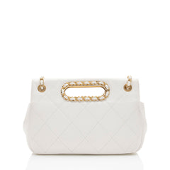 Chanel Lambskin A Real Catch Flap Bag