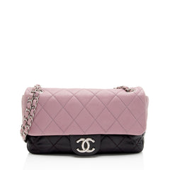 Chanel Lambskin Bicolor CC Medium Single Flap Bag