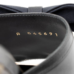 Chanel Lambskin CC Bow Mules - Size 7 / 37
