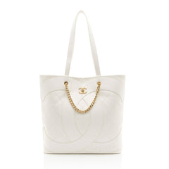 Chanel Lambskin Club Monaco Large Shopping Tote