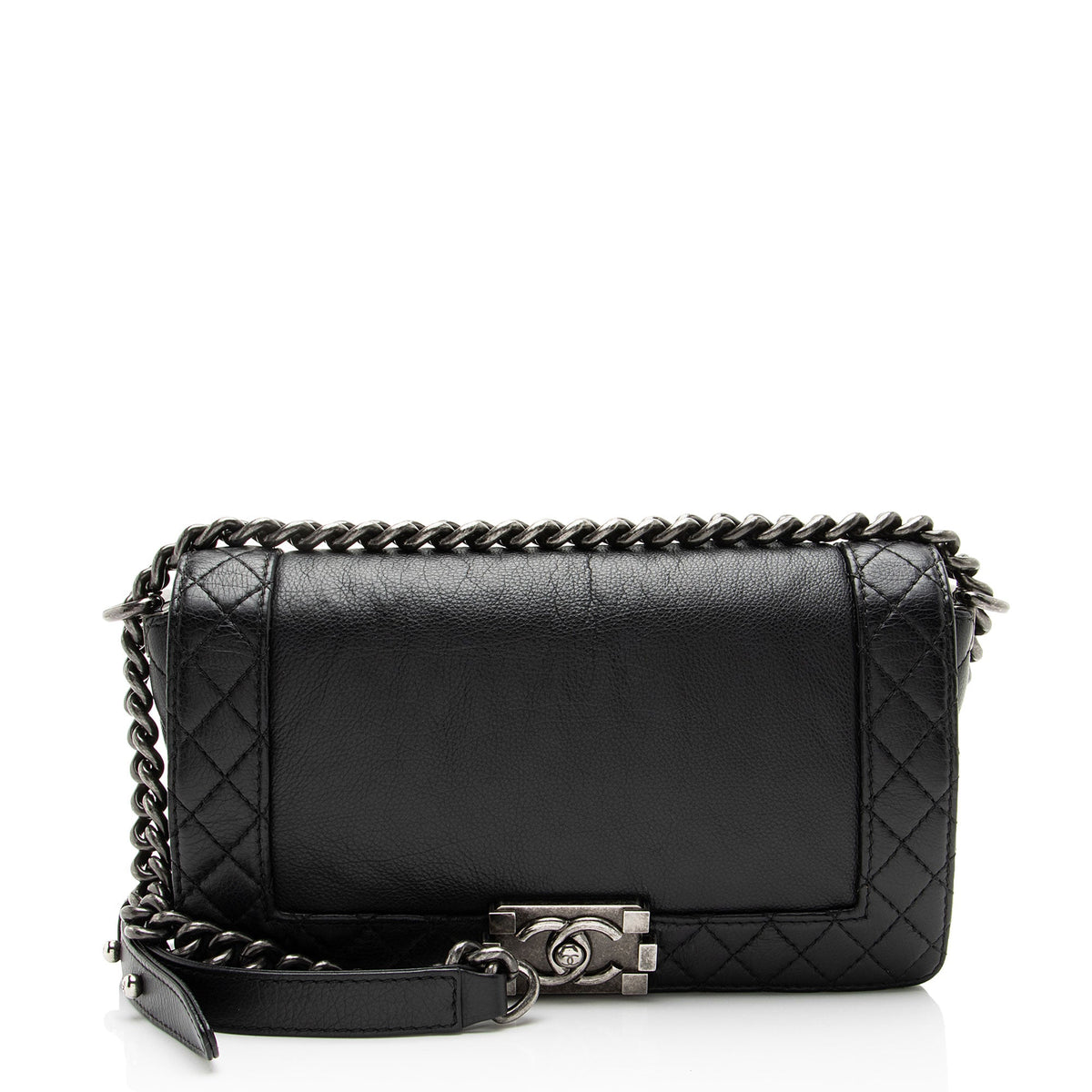 Chanel Lambskin Reverso Medium Boy Bag