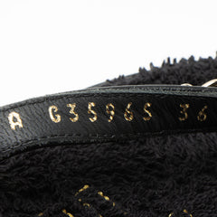 Chanel Lambskin Terrycloth Chain CC Thong Sandals - Size 6 / 36