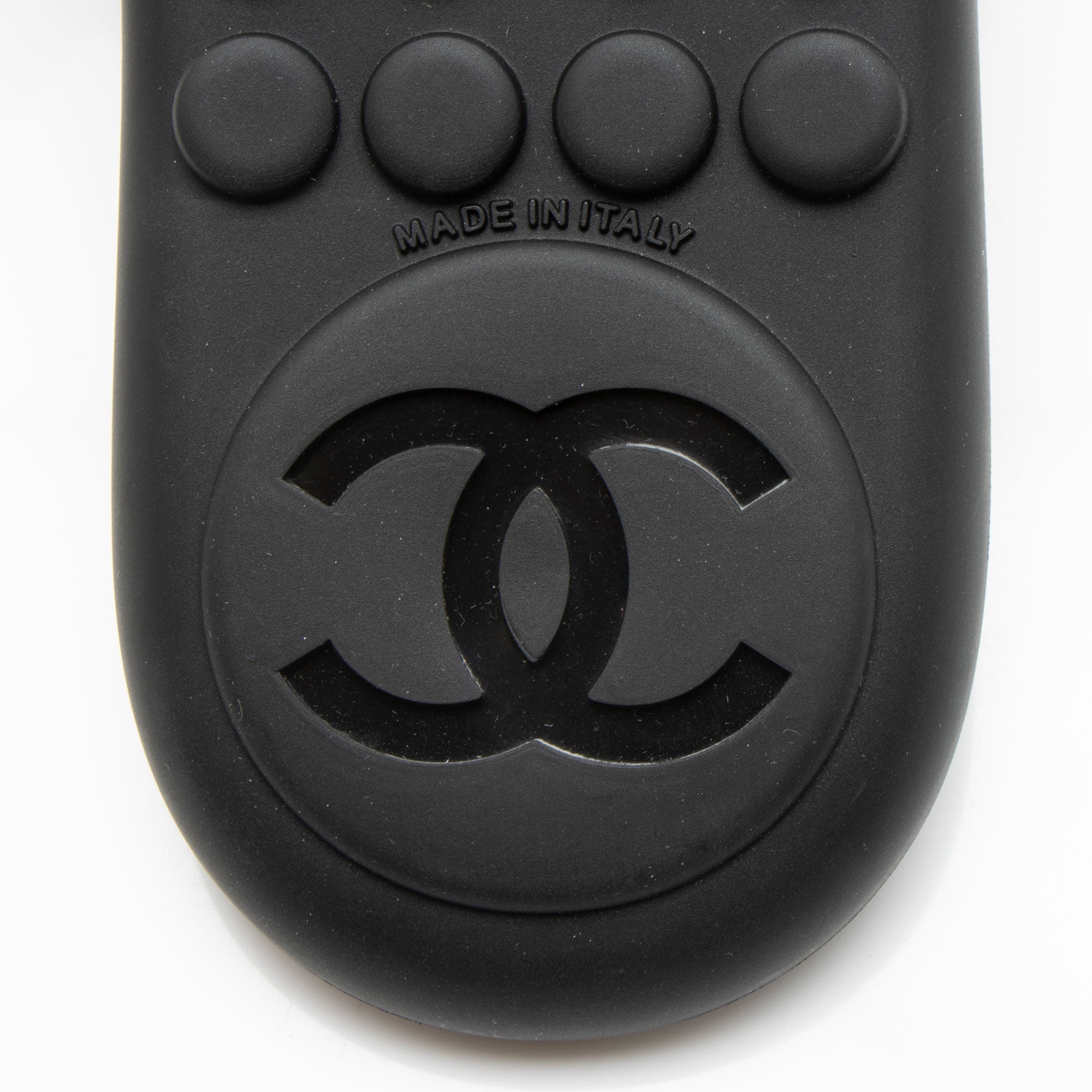 Chanel Lambskin Terrycloth Chain CC Thong Sandals - Size 6 / 36