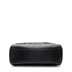 Chanel Lambskin Written In Chain Hobo