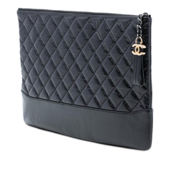 Chanel Large Aged Calfskin Gabrielle O Case Clutch