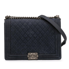 Chanel Large Iridescent Quilted Caviar Boy Flap