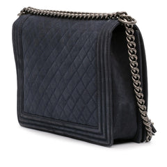 Chanel Large Iridescent Quilted Caviar Boy Flap