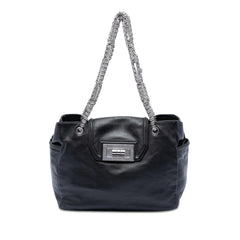 Chanel Large Lambskin Mademoiselle Lock Jewelry Chain Tote