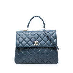 Chanel Large Lambskin Trendy CC Top Handle Flap