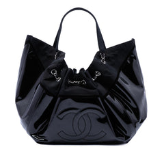 Chanel Large Patent Stretch Spirit Cabas Tote