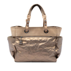 Chanel Large Quilted Coated Canvas Paris Biarritz Tote