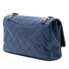 Chanel Large Quilted Goatskin Double Carry Waist Chain Flap