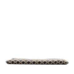 Chanel Large Quilted Lambskin Cross Stitch O Case Clutch