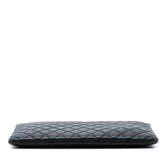 Chanel Large Quilted Lambskin O Case Clutch