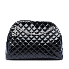 Chanel Large Quilted Patent Just Mademoiselle Bowling Bag