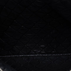 Chanel Large Quilted Tweed and Lambskin Camellia O Case Clutch