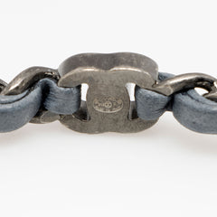 Chanel Leather Chain CC Turnlock Bangle