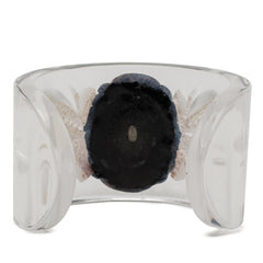 Chanel Lucite Camellia Cuff Bracelet