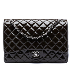 Chanel Maxi Classic Patent Double Flap