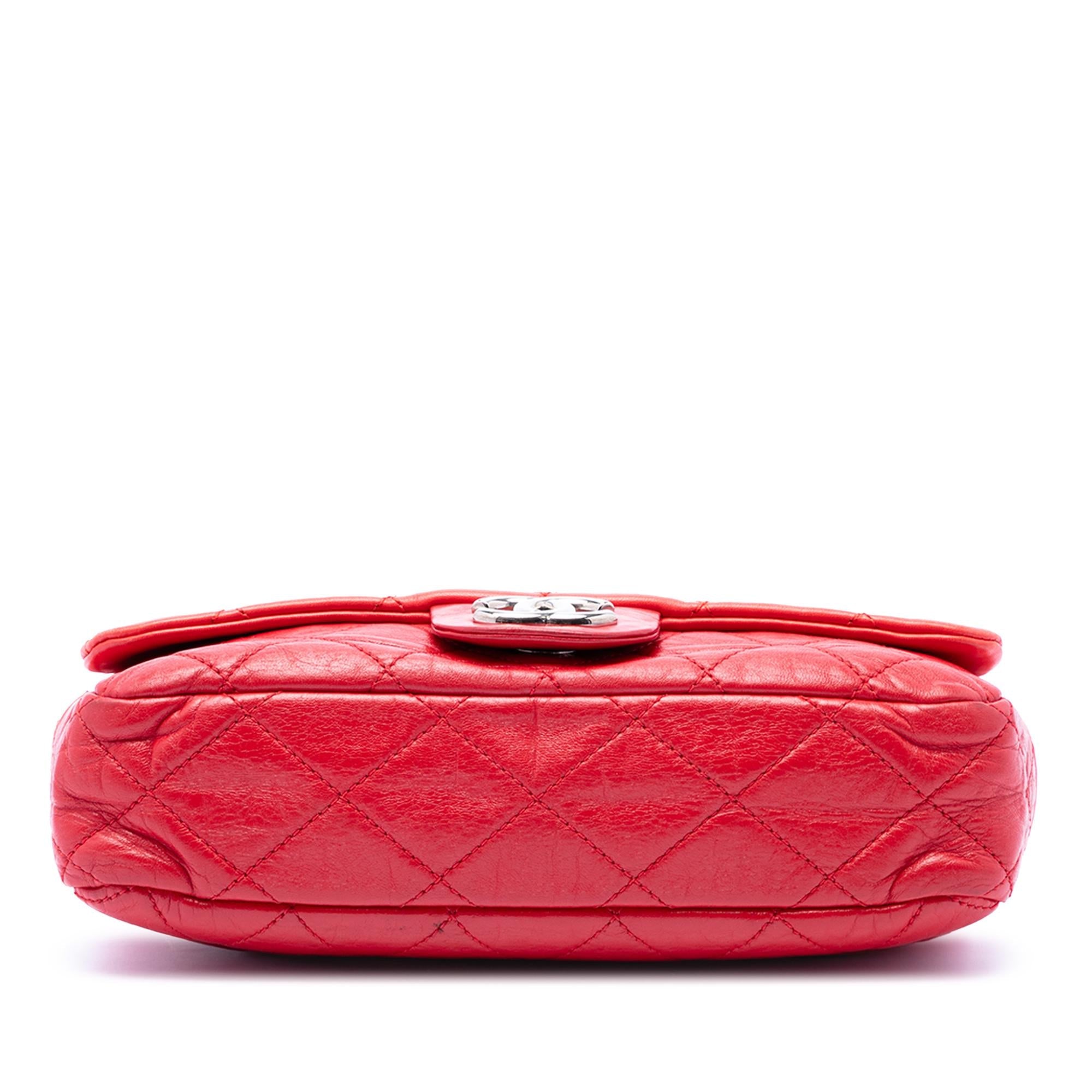 Chanel Medium Bicolor Lambskin and Calfskin CC Chain Flap