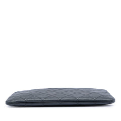 Chanel Medium CC Quilted Caviar O Case Clutch