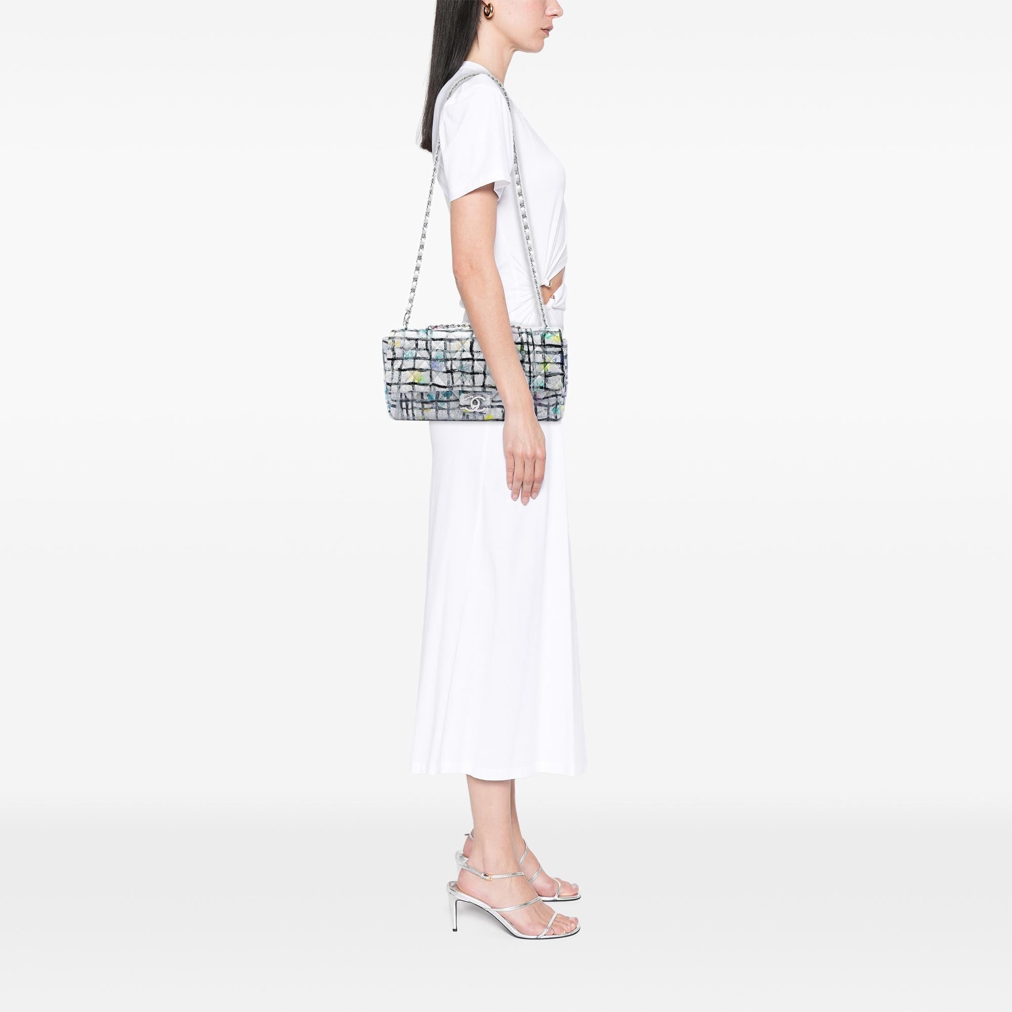 Chanel Medium Calfskin Hand Painted Graffiti Flap