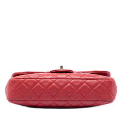 Chanel Medium Classic Lambskin Marine Charms Single Flap