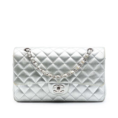 Chanel Medium Classic Metallic Lambskin Double Flap