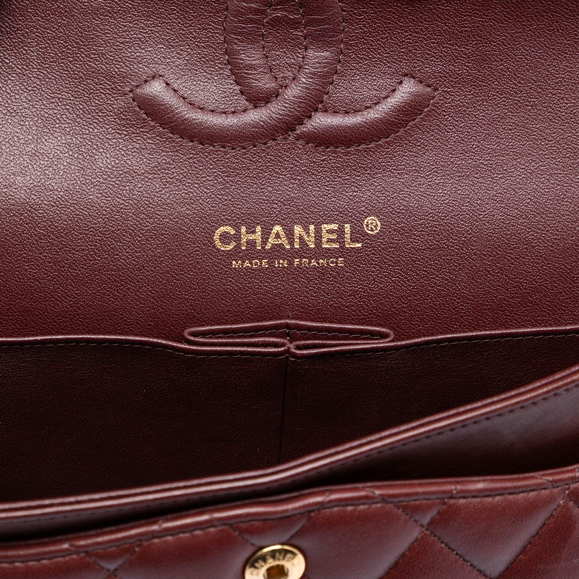Chanel Medium Classic Tricolor Lambskin Double Flap
