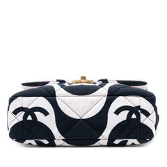 Chanel Medium Printed Silk 19 Flap
