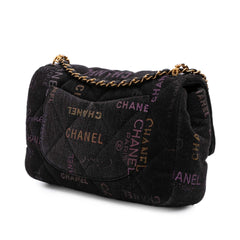 Chanel Medium Quilted Denim Mood Flap