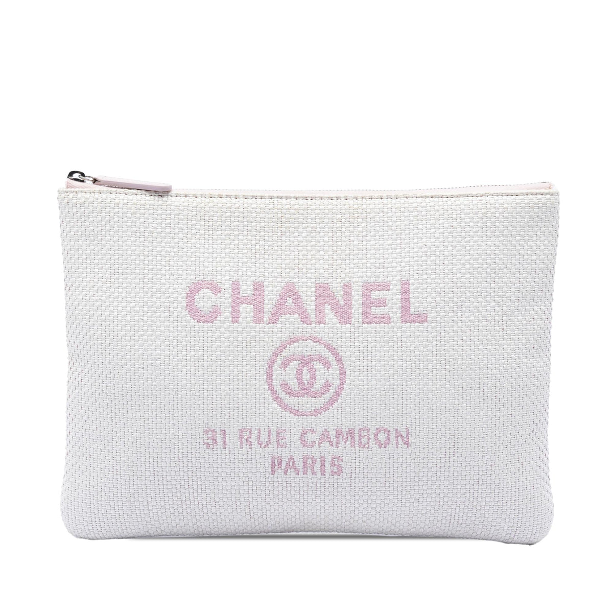 Chanel Medium Raffia Deauville O Case Clutch