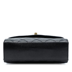 Chanel Mini CC Quilted Caviar Envelope Flap