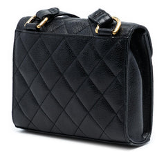 Chanel Mini CC Quilted Caviar Envelope Flap