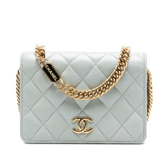 Chanel Mini CC Quilted Lambskin Bijoux Wallet on Chain