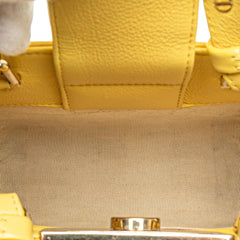 Chanel Mini Calfskin Label Click Shopping Tote