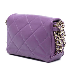 Chanel Mini Lambskin Triple Chain Full Flap