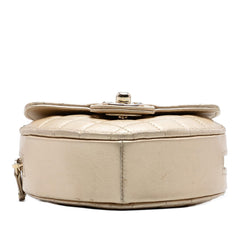 Chanel Mini Metallic Lambskin CC in Love Heart Crossbody