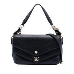 Chanel Mini Quilted Sheepskin Double Chevron Flap