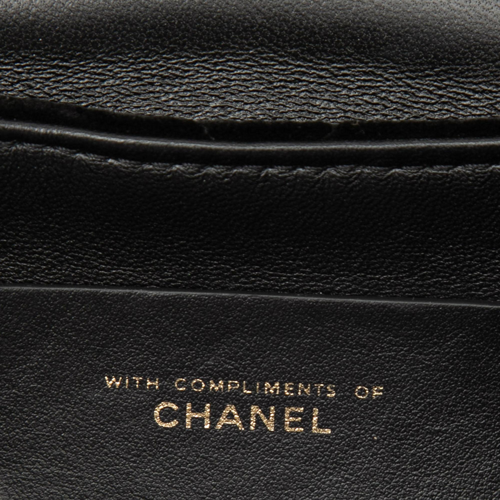 Chanel Mini Quilted Velvet Top Handle Flap
