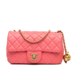 Chanel Mini Rectangular Classic Lambskin Pearl Crush Single Flap