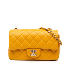 Chanel Mini Rectangular Classic Lambskin Single Flap